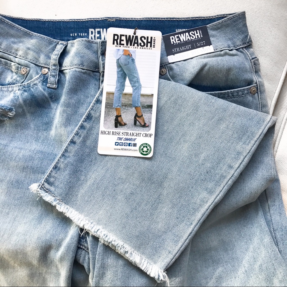 🆕 HIGH RISE STRAIGHT CROP BOYFRIEND JEANS! - Picture 6 of 8